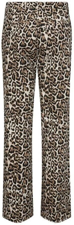 FREEQUENT straight regular waist broek donkerbruin