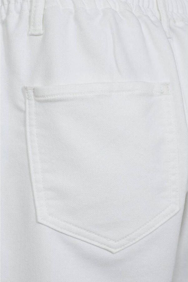 Freequent Witte casual broek met elastische tailleband White Dames - Foto 2