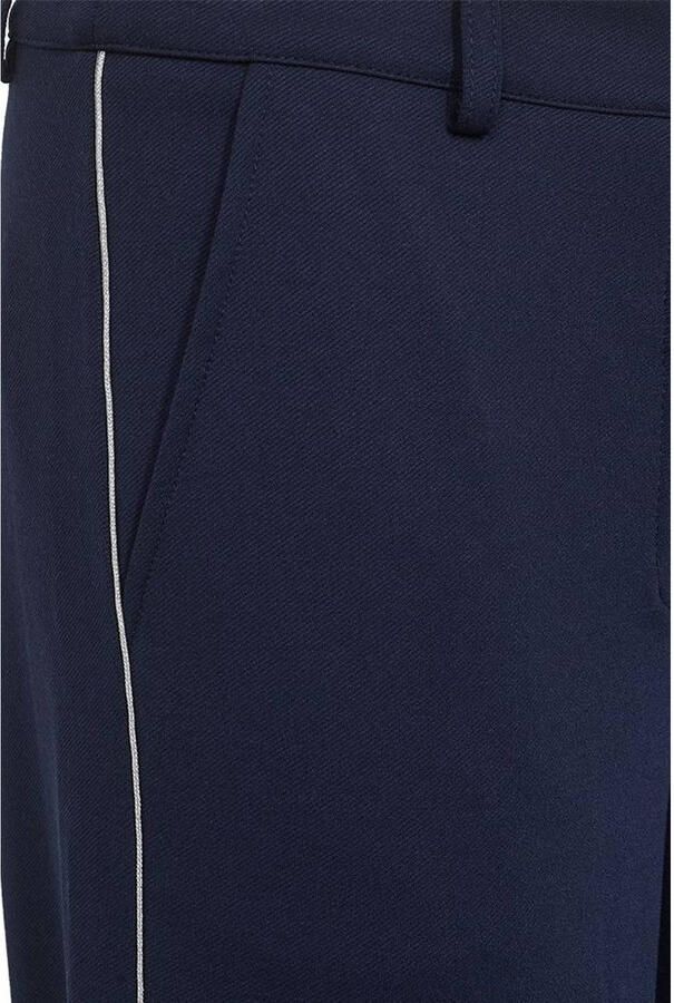 FREEQUENT straight regular waist casual broek donkerblauw - Foto 2