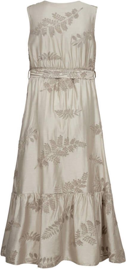FREEQUENT viscose gebloemde midi jurk beige - Foto 3