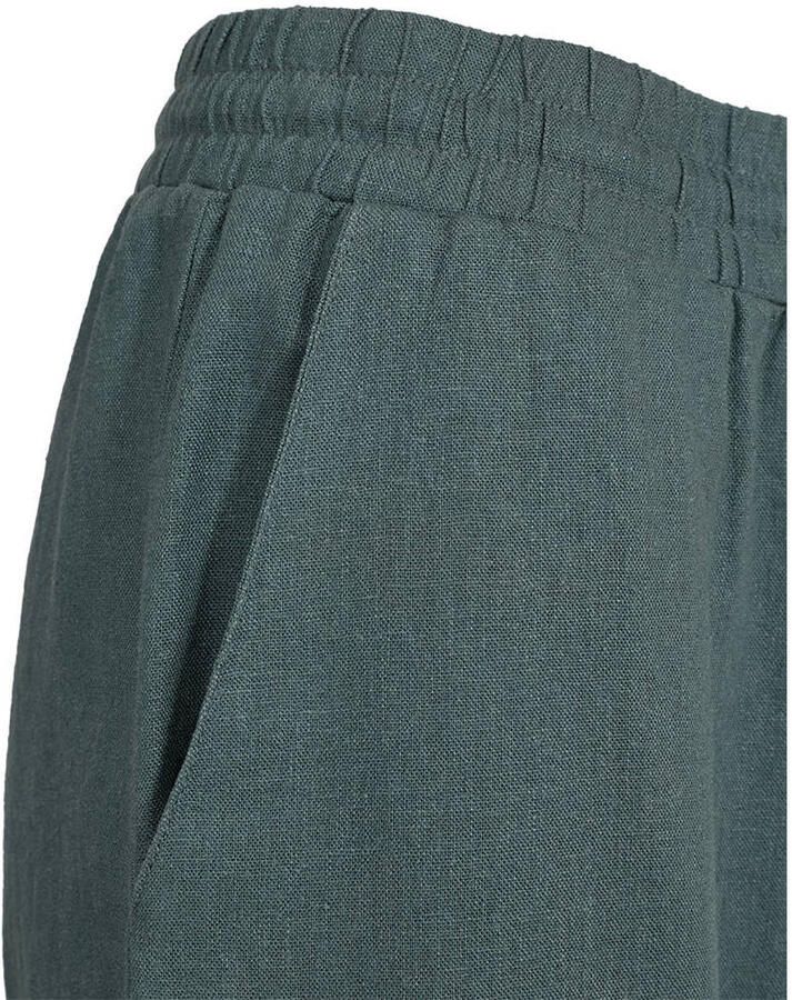 FREEQUENT wide leg regular waist broek met linnen - Foto 2