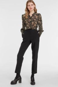 FREEQUENT gebloemde semi-transparante blouse FQOLONA zwart bruin