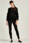 Freequent Zwarte Stretchbroek Shantal-Pa-Power Black Dames - Thumbnail 1
