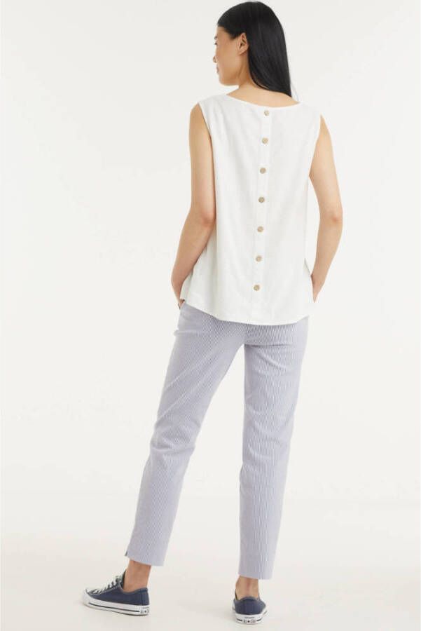 FREE QUENT Top met bandjes en ronde hals model 'Lava'