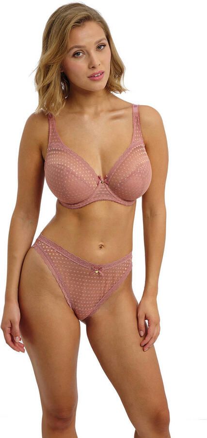 Freya high leg slip Spot Light oudroze