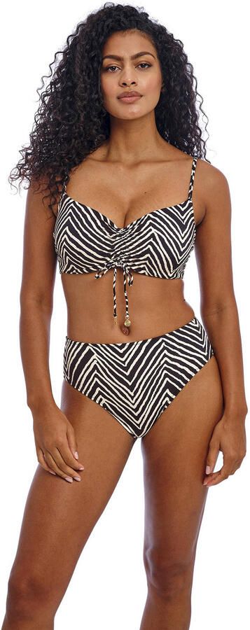 Freya high waist bikinibroekje Fiji zwart