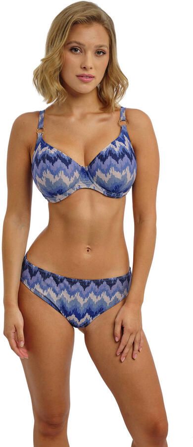 Freya niet-voorgevormde beugel bikinitop Arizona Wave met lurex blauw - Foto 2