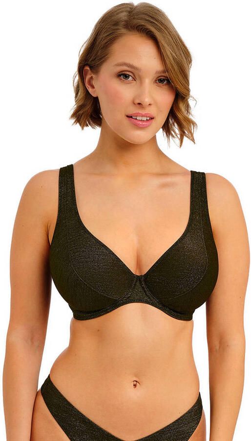Freya niet-voorgevormde beugel bikinitop Arizona Wave met lurex zwart - Foto 3