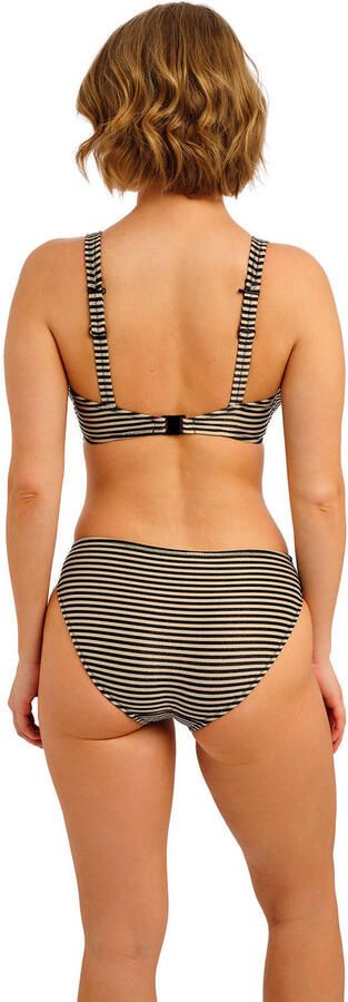 Freya niet-voorgevormde beugel bikinitop Arizona Wave met lurex zwart beige