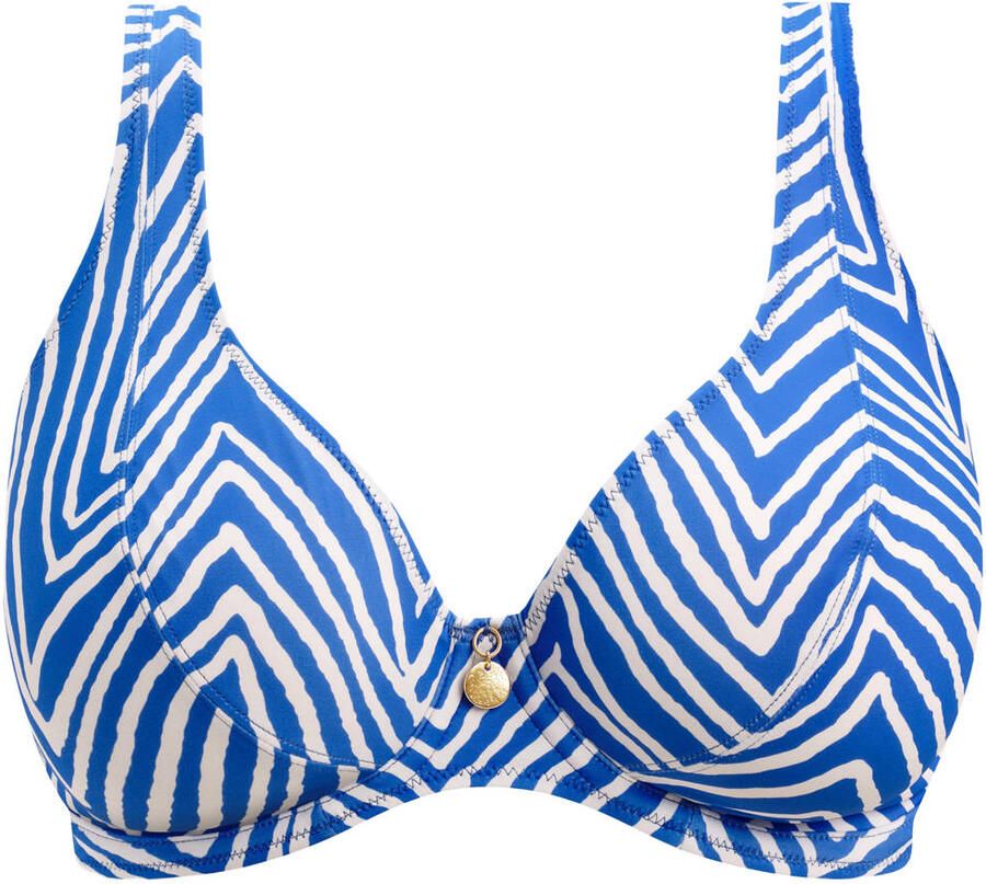Freya niet-voorgevormde beugel bikinitop Fiji blauw