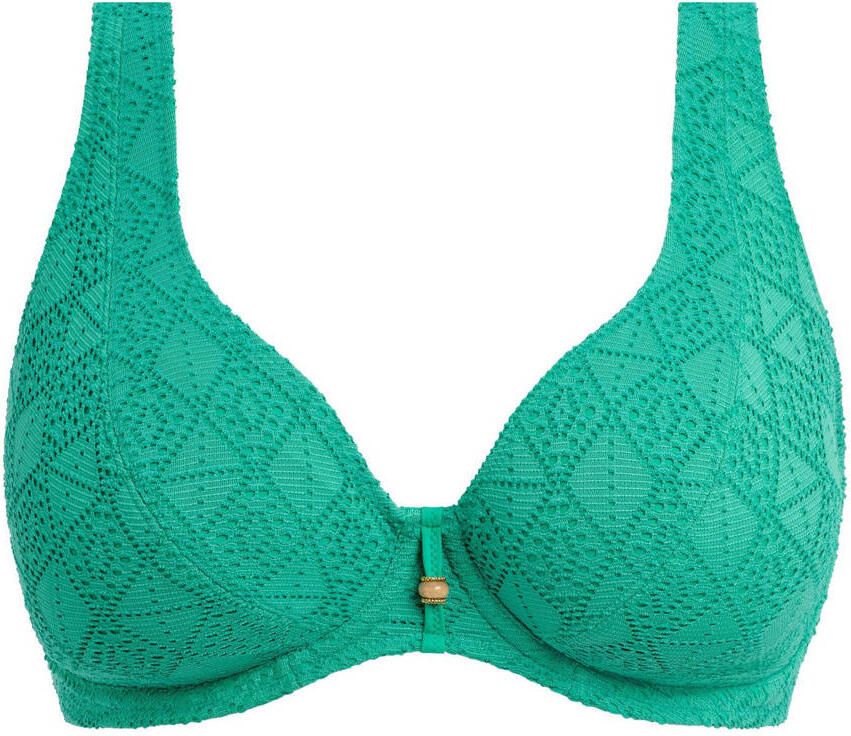 Freya niet-voorgevormde crochet beugel bikinitop Nomad Nights groen