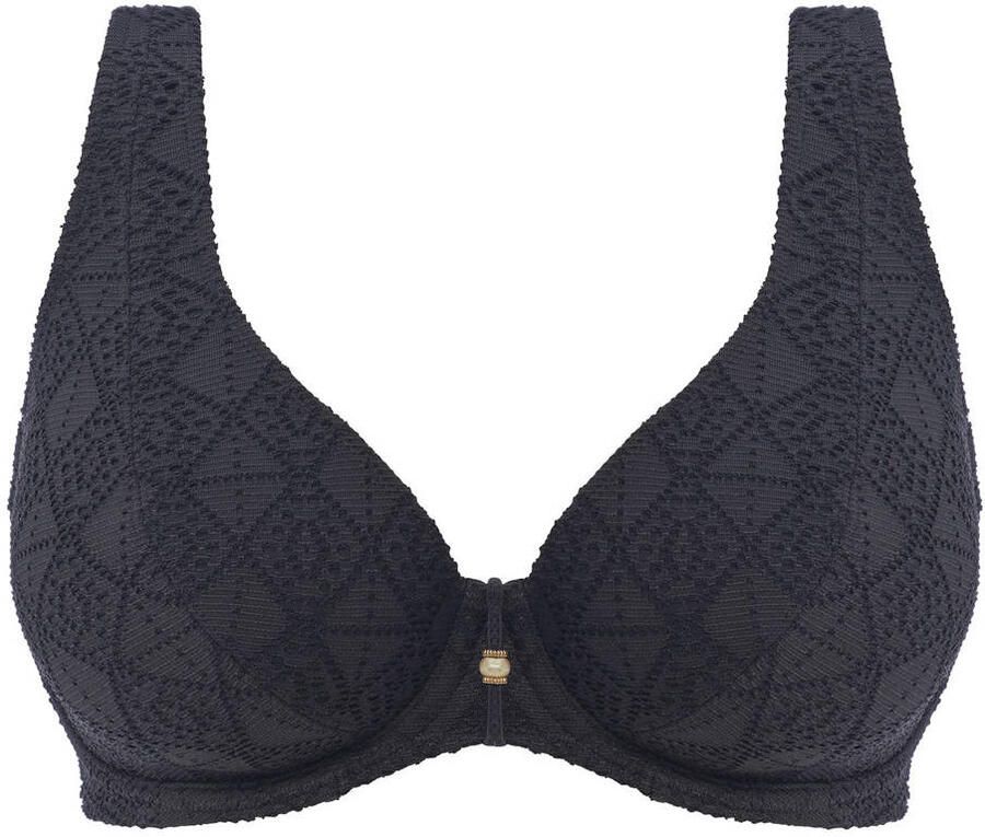 Freya niet-voorgevormde crochet beugel bikinitop Nomad zwart