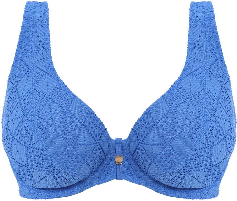 Freya niet-voorgevormde crochet beugelbikini Nomad Nights blauw