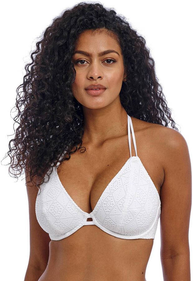 Freya niet-voorgevormde crochet halter bikinitop Nomad Nights wit - Foto 2