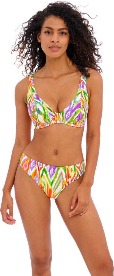 Freya voorgevormde beugel bikinitop Tusan Beach oranje wit groen