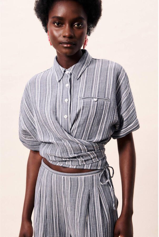 FRNCH blouse blauw