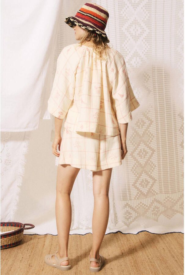 FRNCH blouse met print ecru - Foto 2