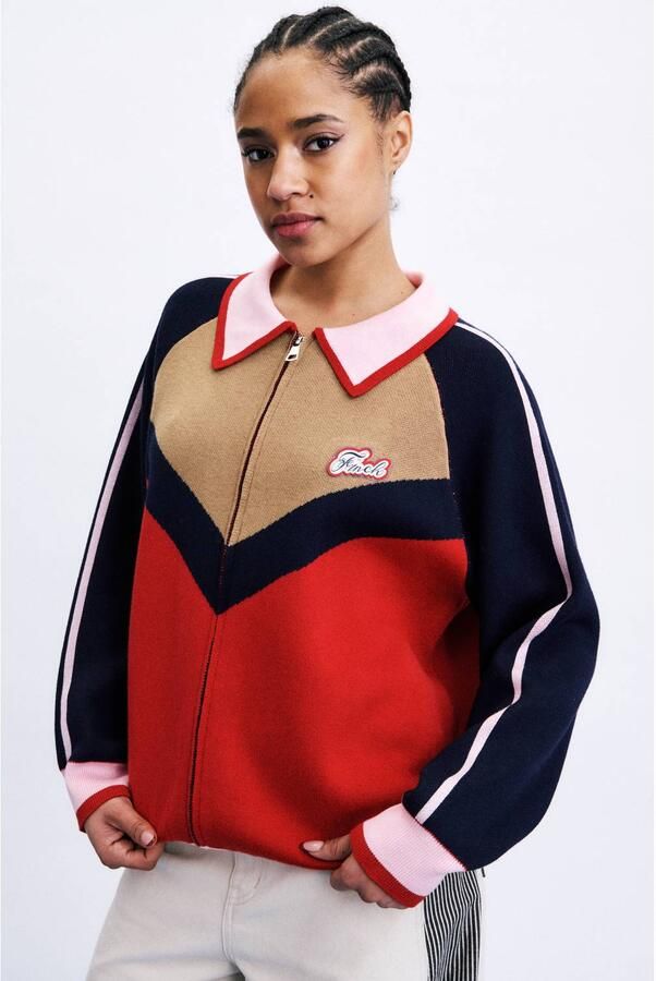 FRNCH Mantel Hanshin Cardigan Rouge