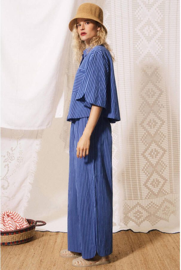 FRNCH gestreepte blouse blauw - Foto 3