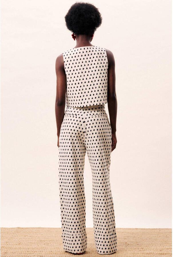 FRNCH high waist broek ecru - Foto 2