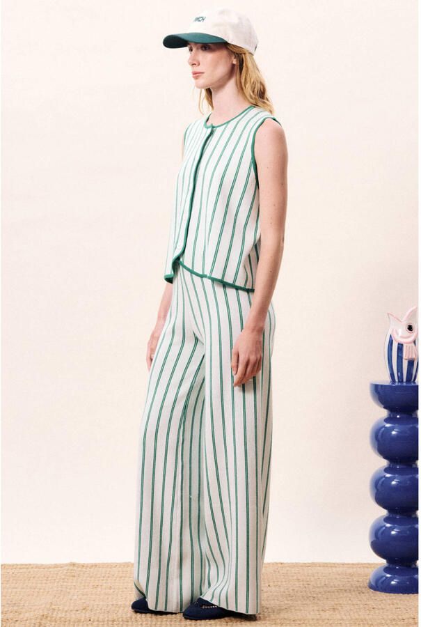 FRNCH high waist broek ecru - Foto 3