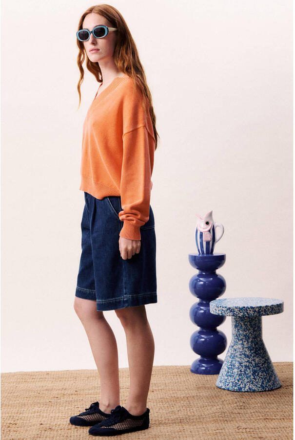 FRNCH high waist dark blue denim - Foto 3