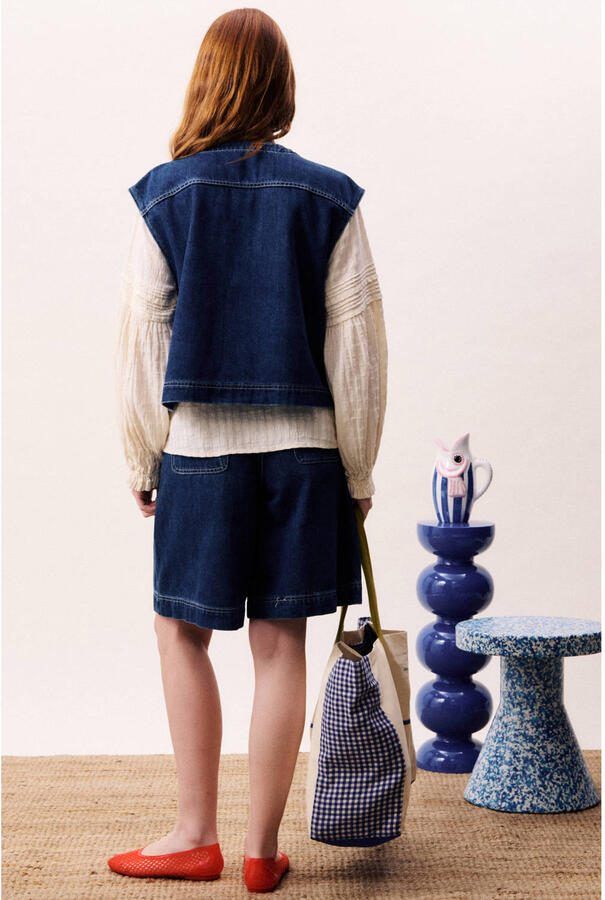 FRNCH jas dark blue denim - Foto 2