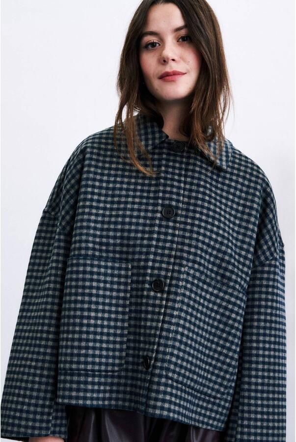 FRNCH Mantel Sheffield Coat Marron Glace