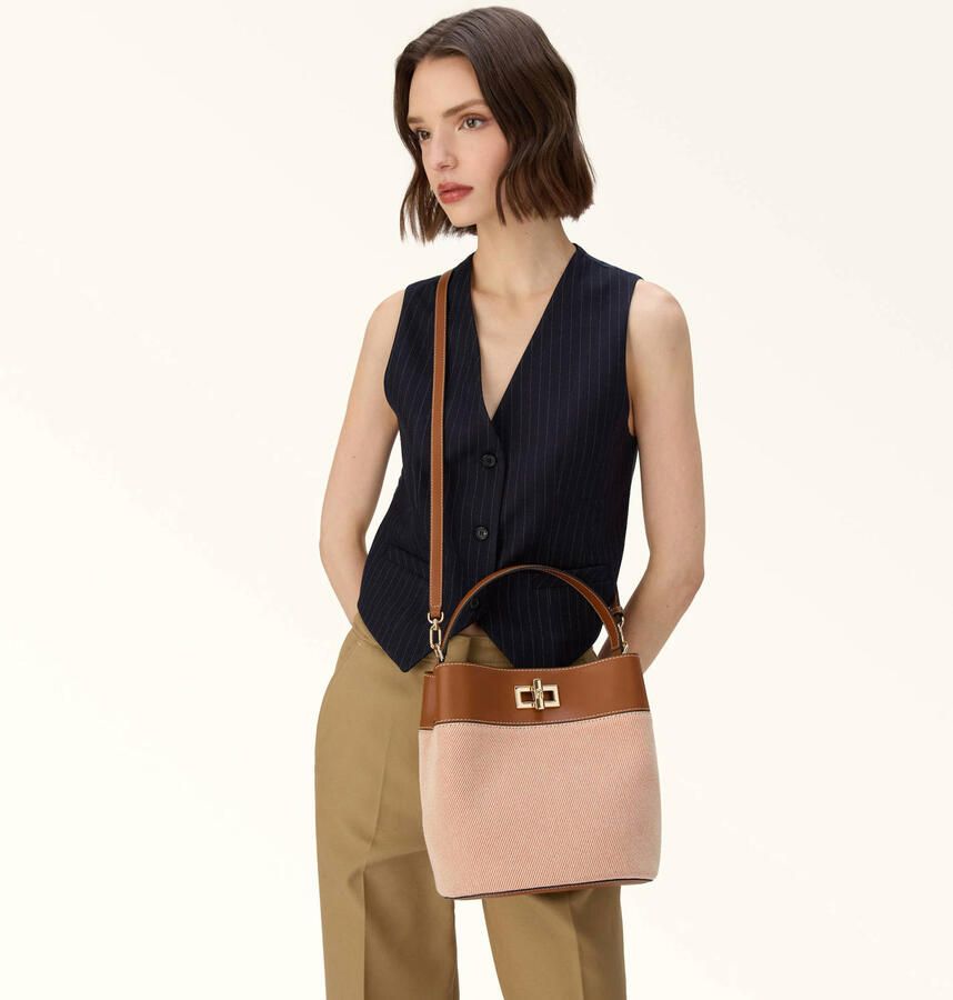 Furla handtas Amelia M beige cognac