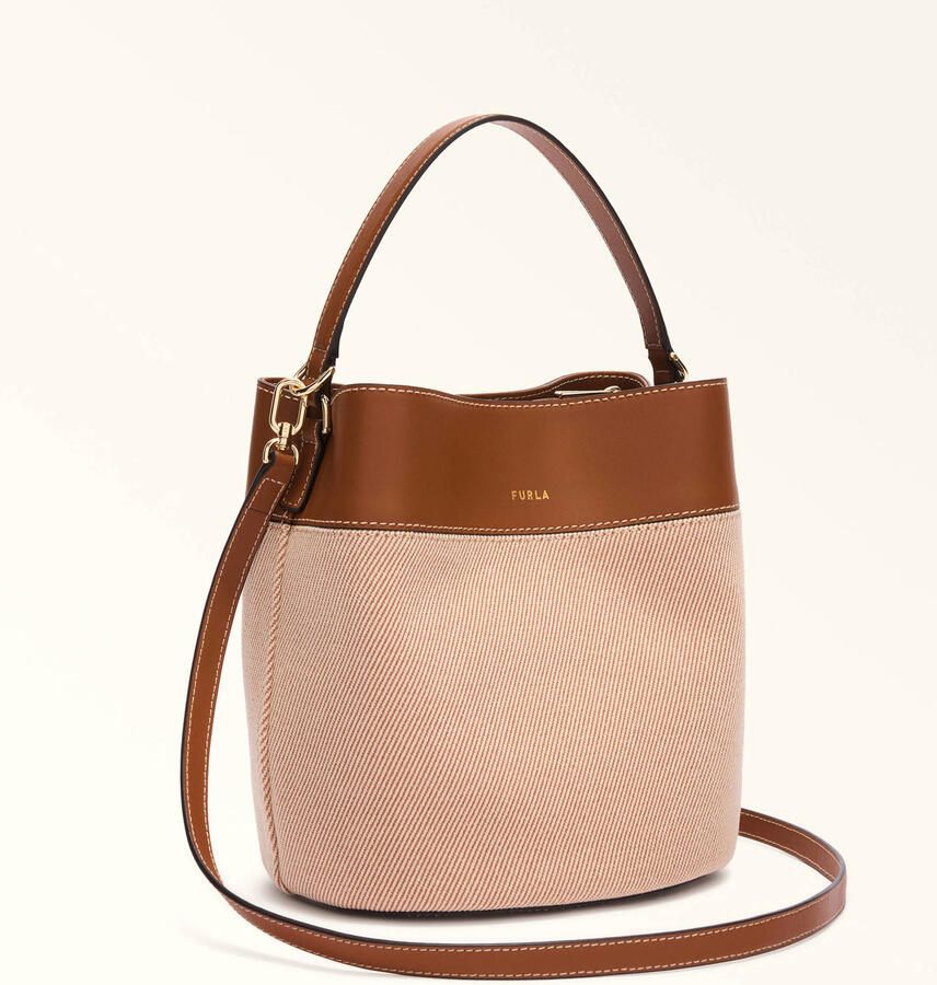 Furla handtas Amelia M beige cognac - Foto 3