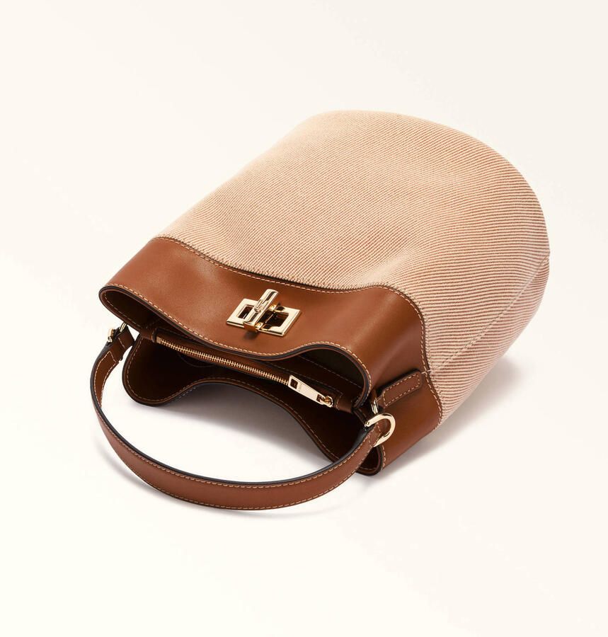 Furla handtas Amelia M beige cognac - Foto 2