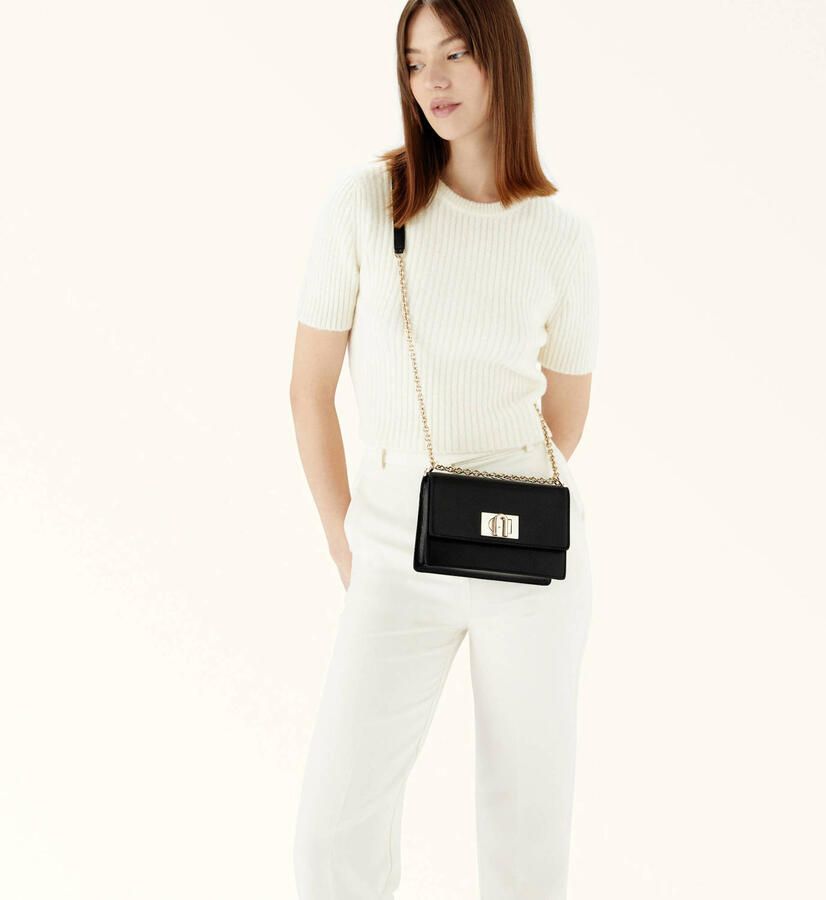 Furla Leren Mini Crossbody Tas met Draaislot Black Dames - Foto 2