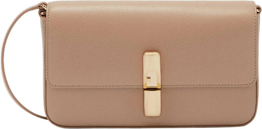 Furla leren crossbody tas Iride S beige