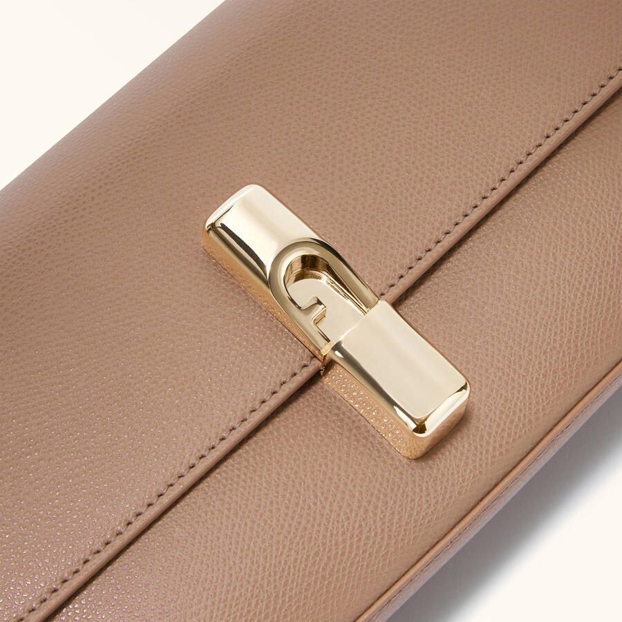 Furla leren crossbody tas Iride S beige - Foto 2