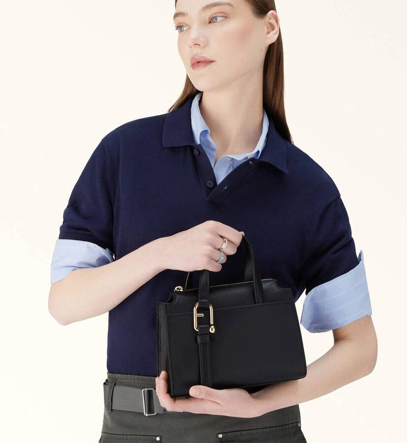 Furla Hobo bags Nuvola S Boston Bag in zwart - Foto 3