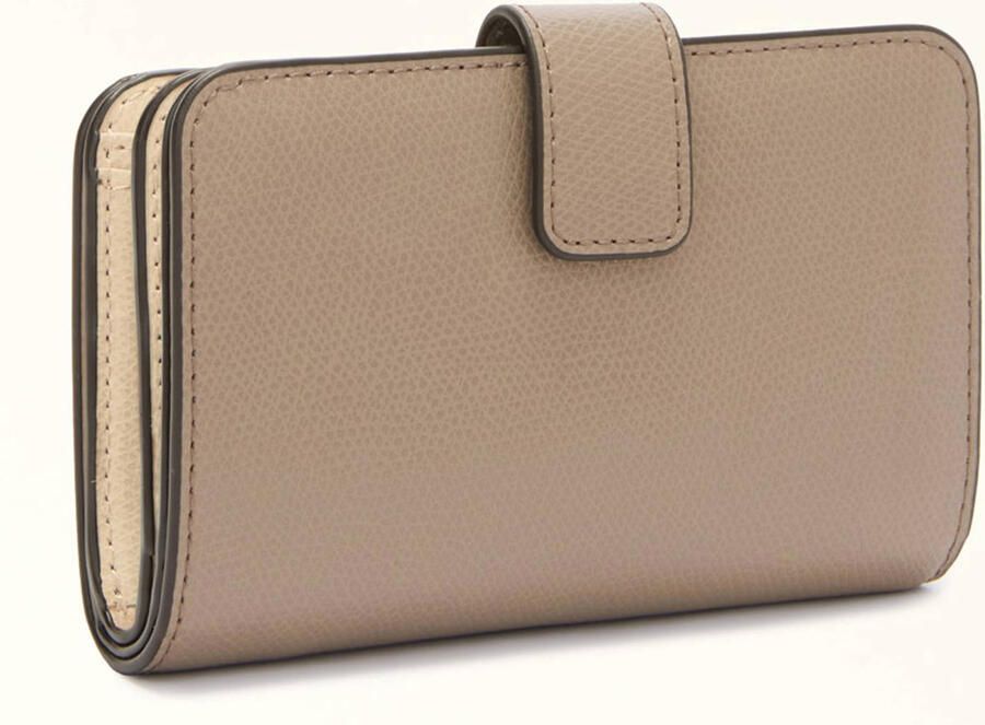 Furla leren portemonnee Camelia Compact M taupe - Foto 3
