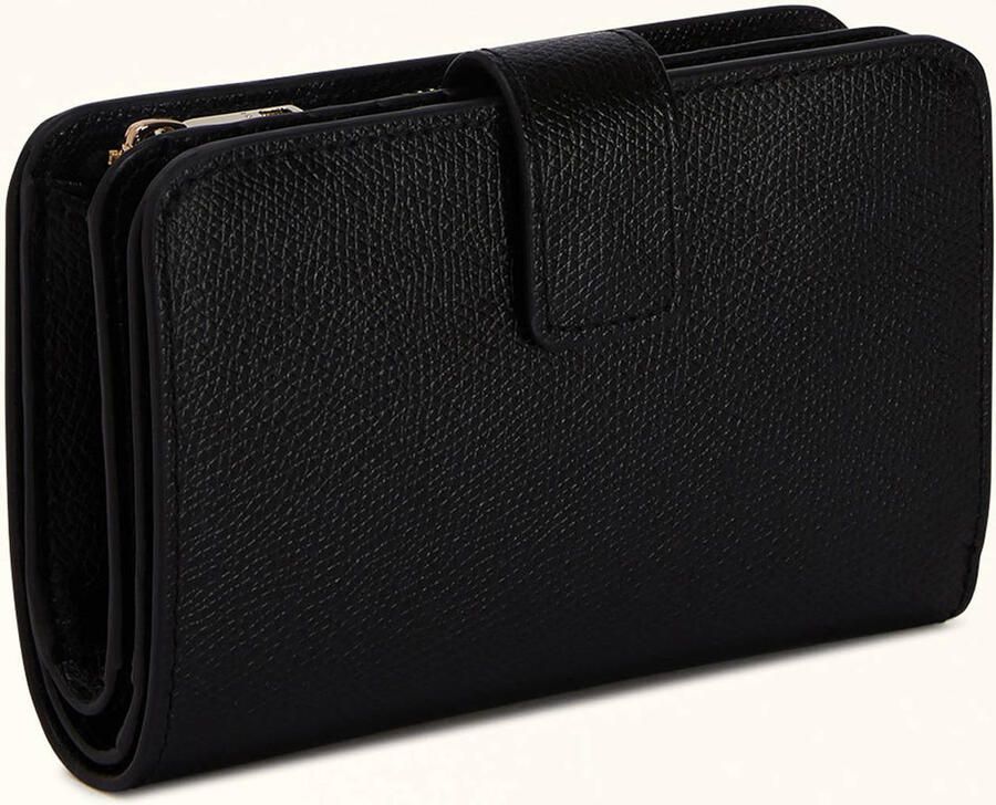 Furla Zwarte Leren Damesportemonnee met Kaarthouders en Geldvakken Black Dames - Foto 3