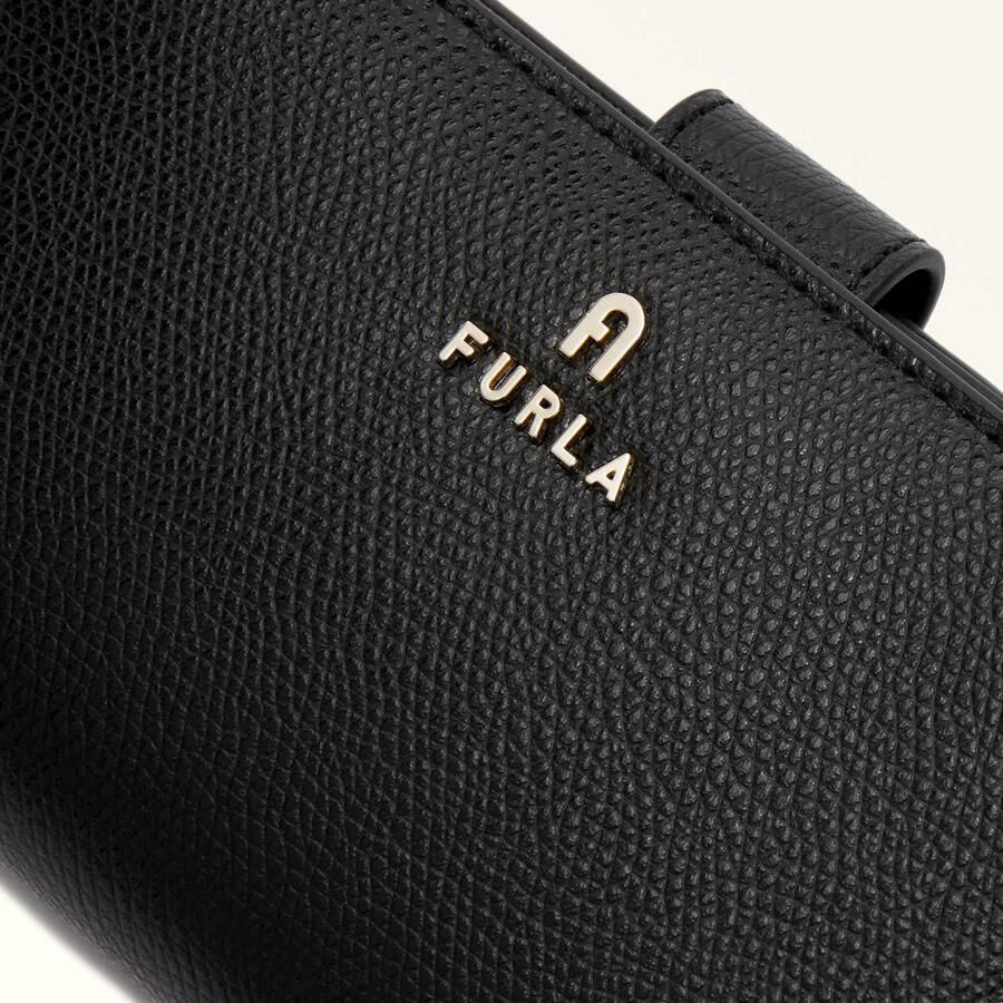 Furla Zwarte Leren Damesportemonnee met Kaarthouders en Geldvakken Black Dames - Foto 2