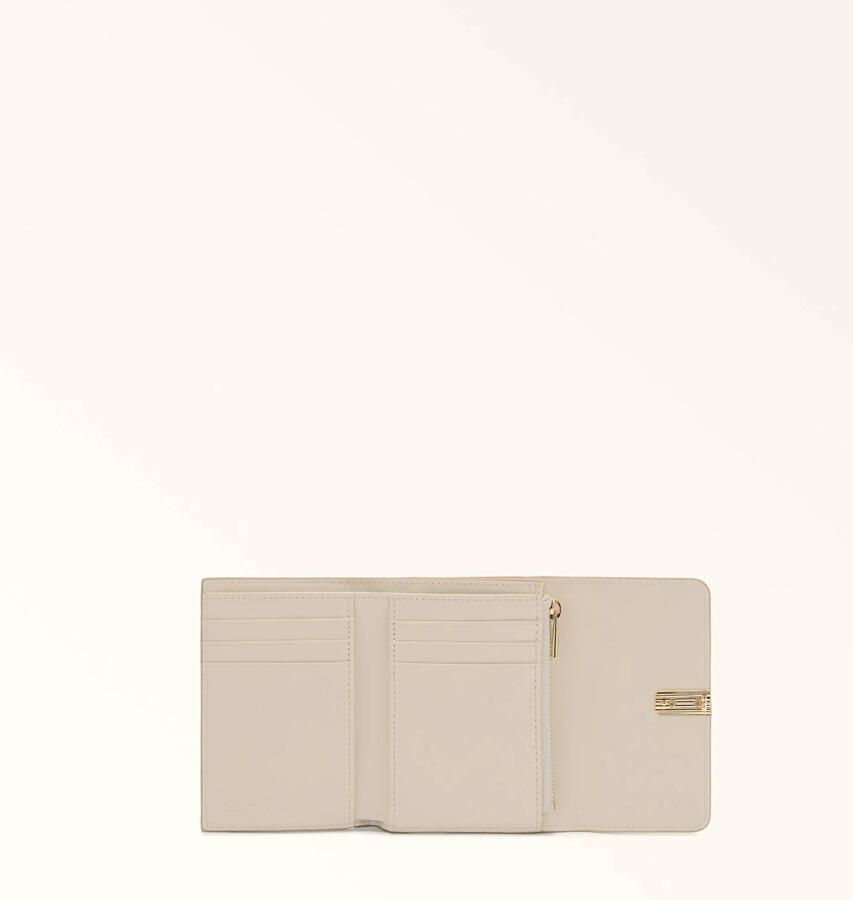 Furla leren portemonnee Iride S beige - Foto 3