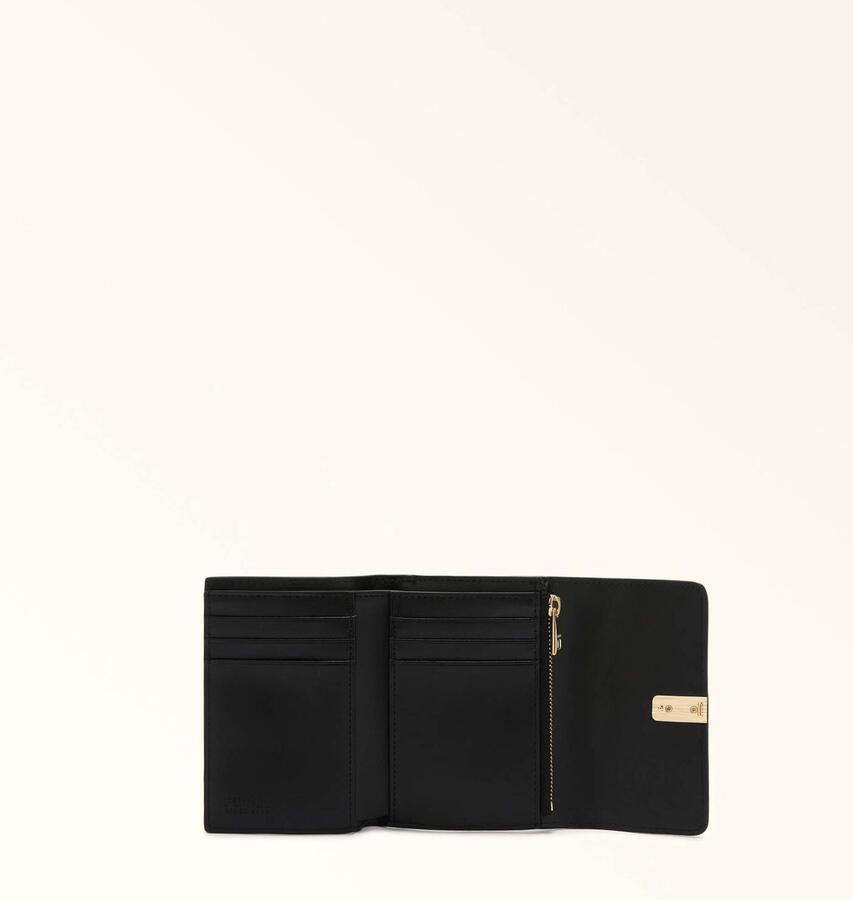 Furla leren portemonnee Iride S zwart - Foto 3