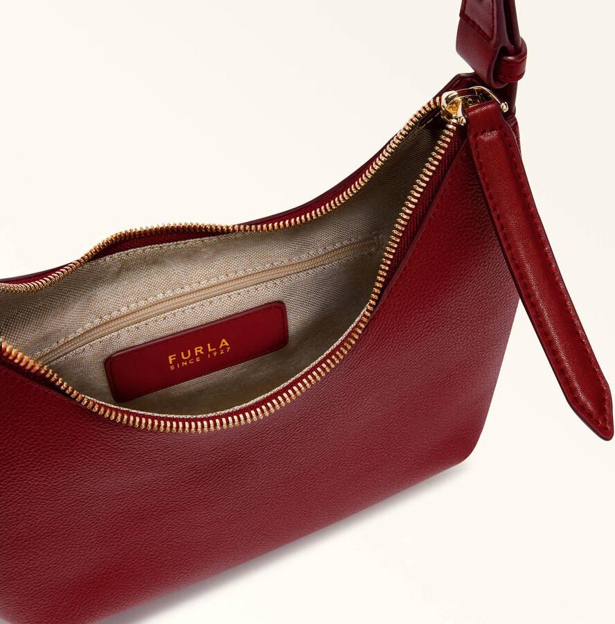 Furla leren schoudertas Goccia S donkerrood - Foto 2