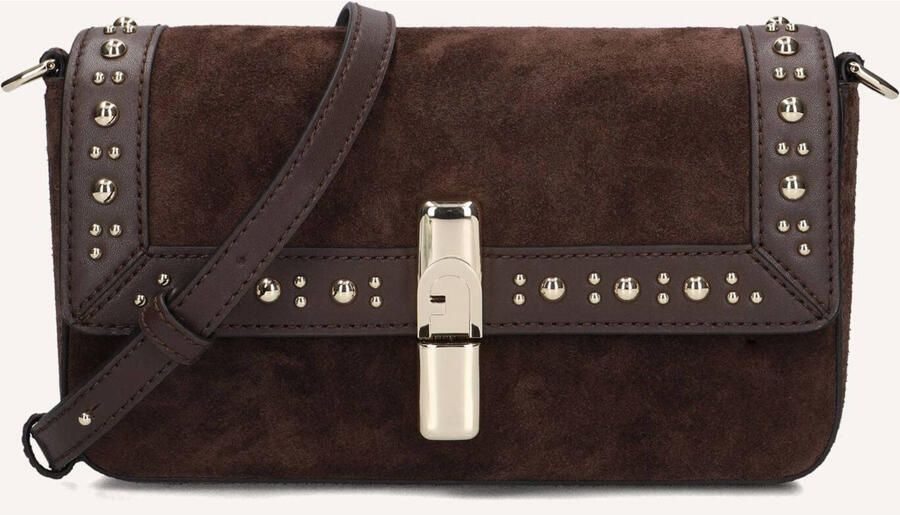 Furla Schoudertassen Iride S Crossbody Bruin
