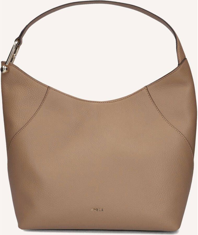 Furla Schoudertassen Lara M Hobo Camel One size