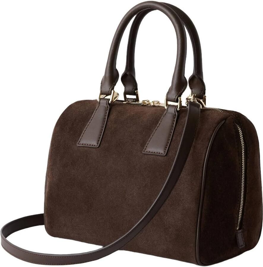 Furla suède handtas Olivia M donkerbruin - Foto 3