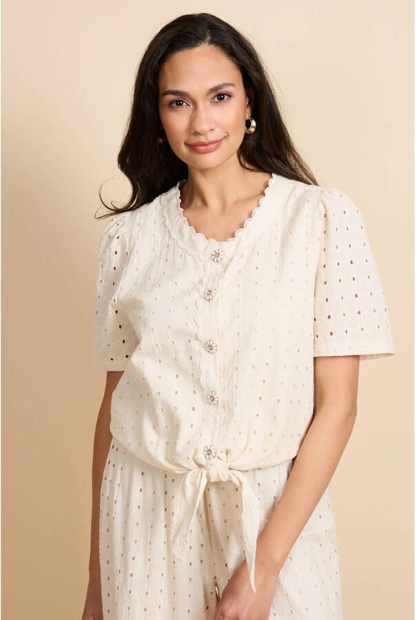 G-maxx blouse crème broderie