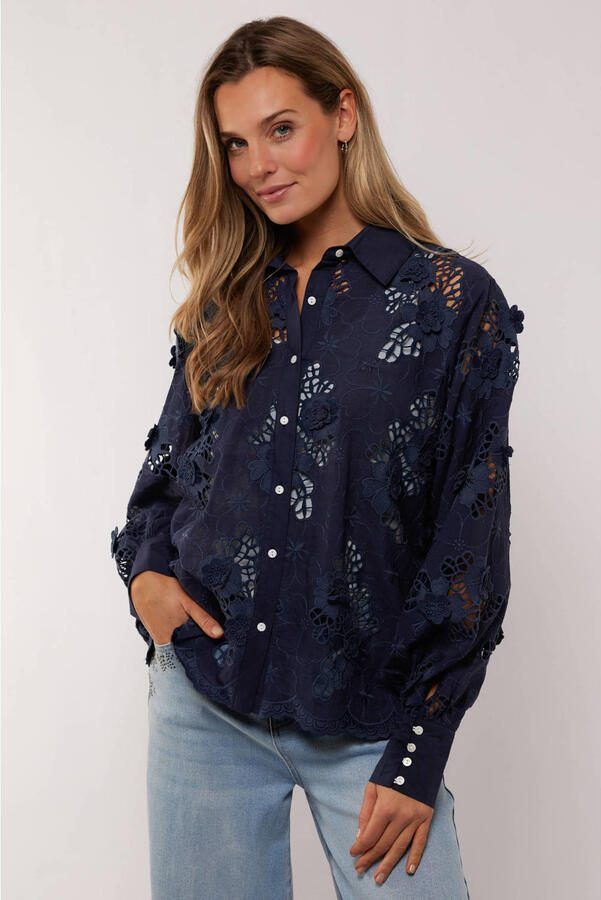 G-maxx blouse donkerblauw