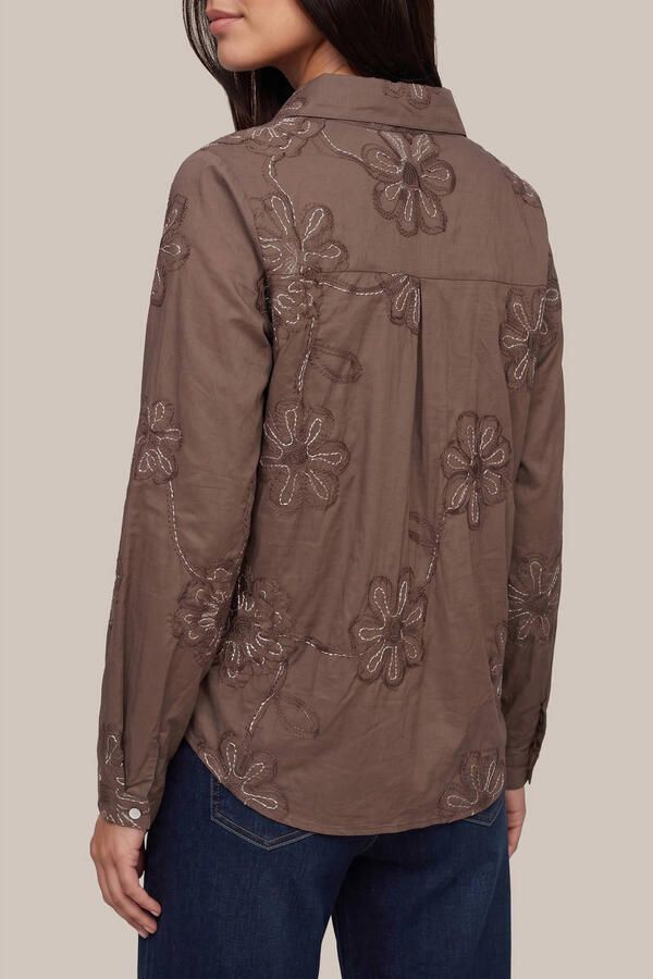 G-maxx blouse met borduursels bruin - Foto 3