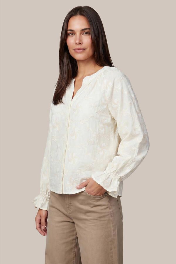 G-maxx blouse met borduursels ecru