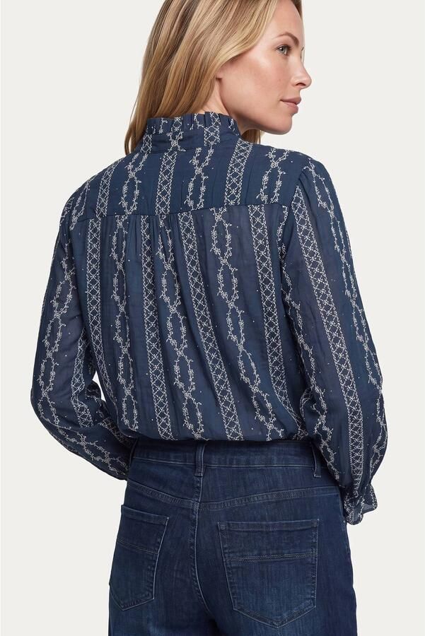 G-maxx blouse met print donkerblauw - Foto 2