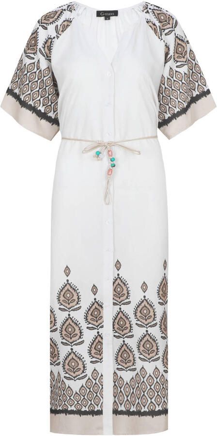 G-maxx blousejurk met paisley print ecru - Foto 2